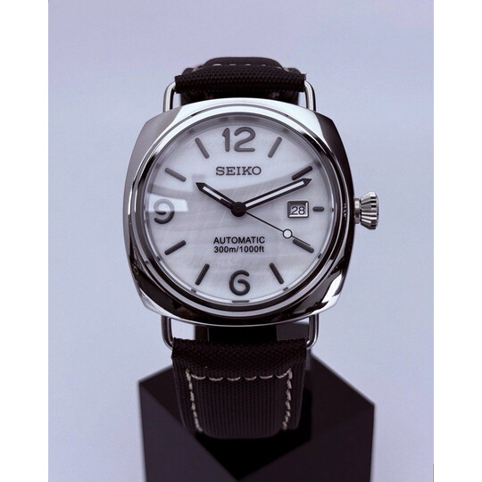 Custom Seiko Mod • White MOP Radiomir • 42mm